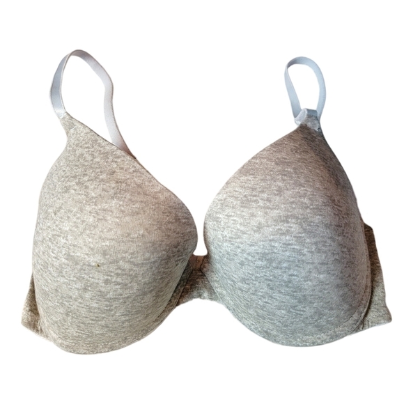 Victoria's Secret PINK Wear Everywhere Push-Up Gray Heather Bra 32D - Picture 1 of 6